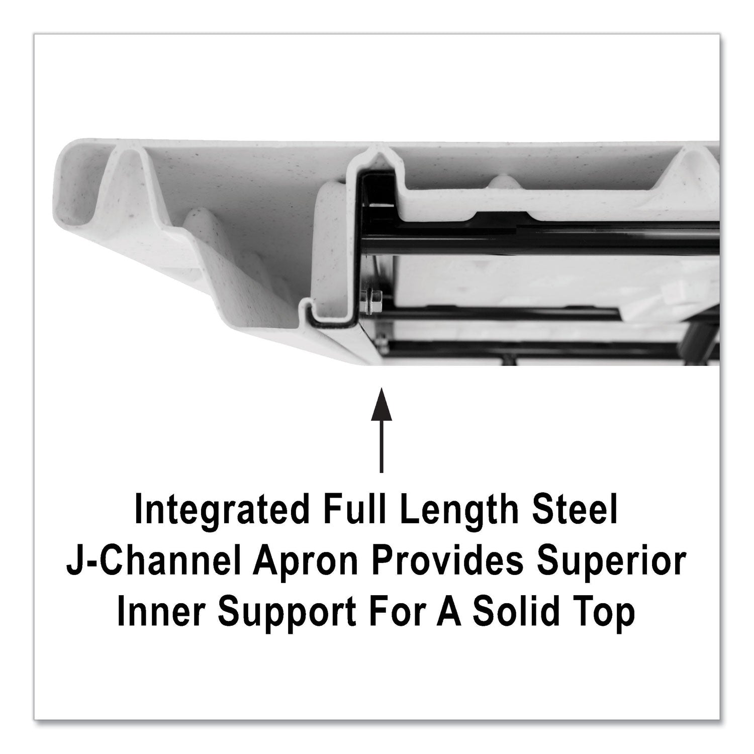 Correll® Adjustable Folding Tables, Rectangular, 72" x 30" x 22" to 32", Gray Granite Top, Black Legs, 4/Pallet