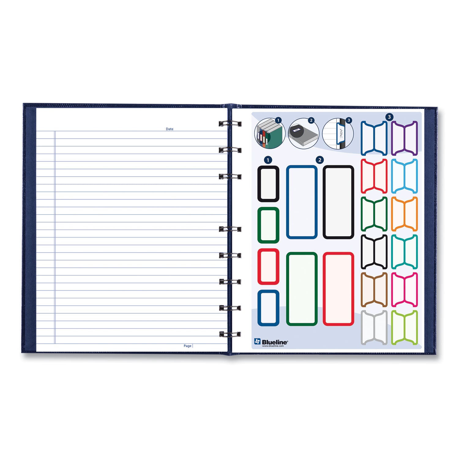 Blueline® NotePro Notebook, 1-Subject, Medium/College Rule, Blue Cover, (75) 9.25 x 7.25 Sheets