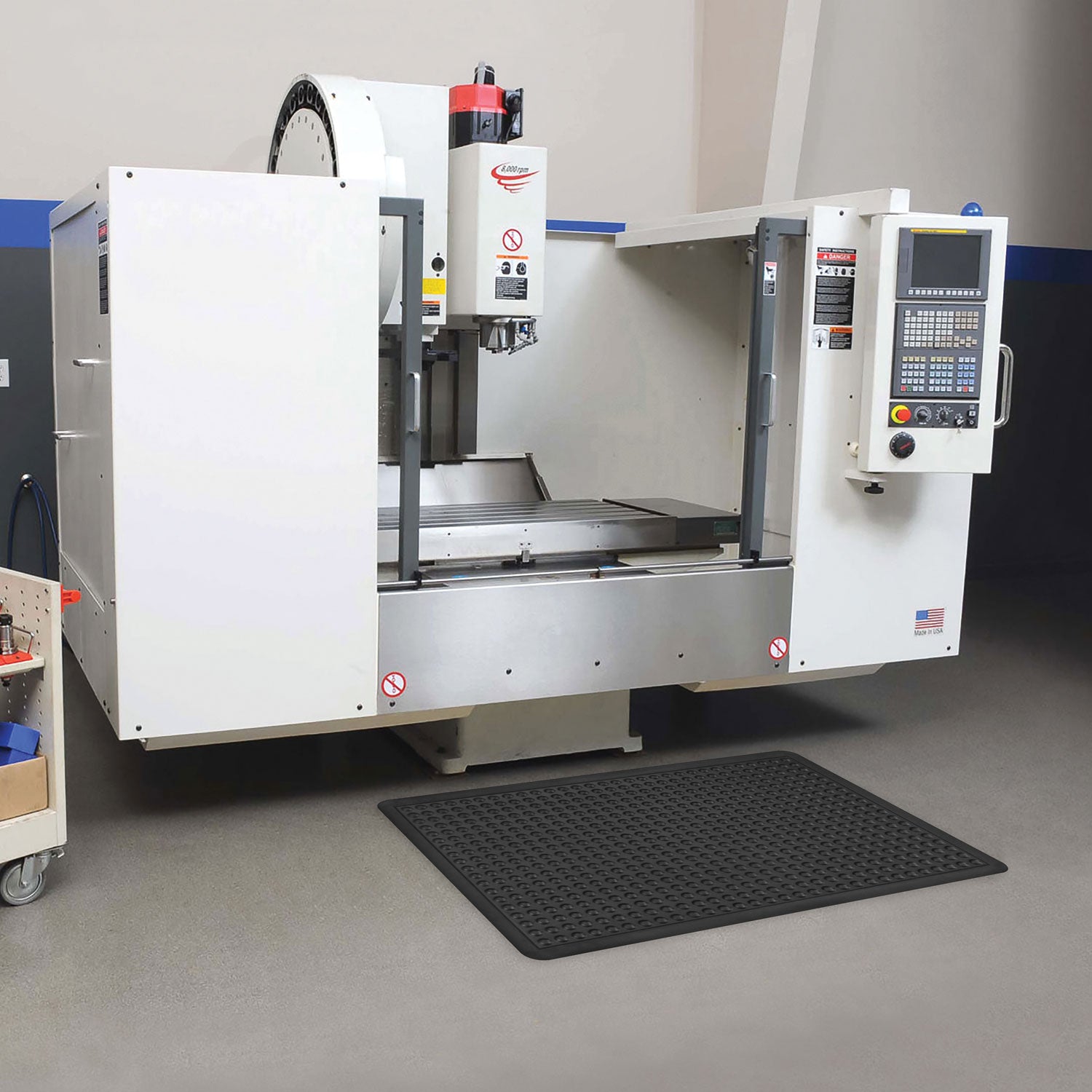 Apache Mills® Bubble Flex Anti-Fatigue Mat, Rectangular, 24 x 36, Black