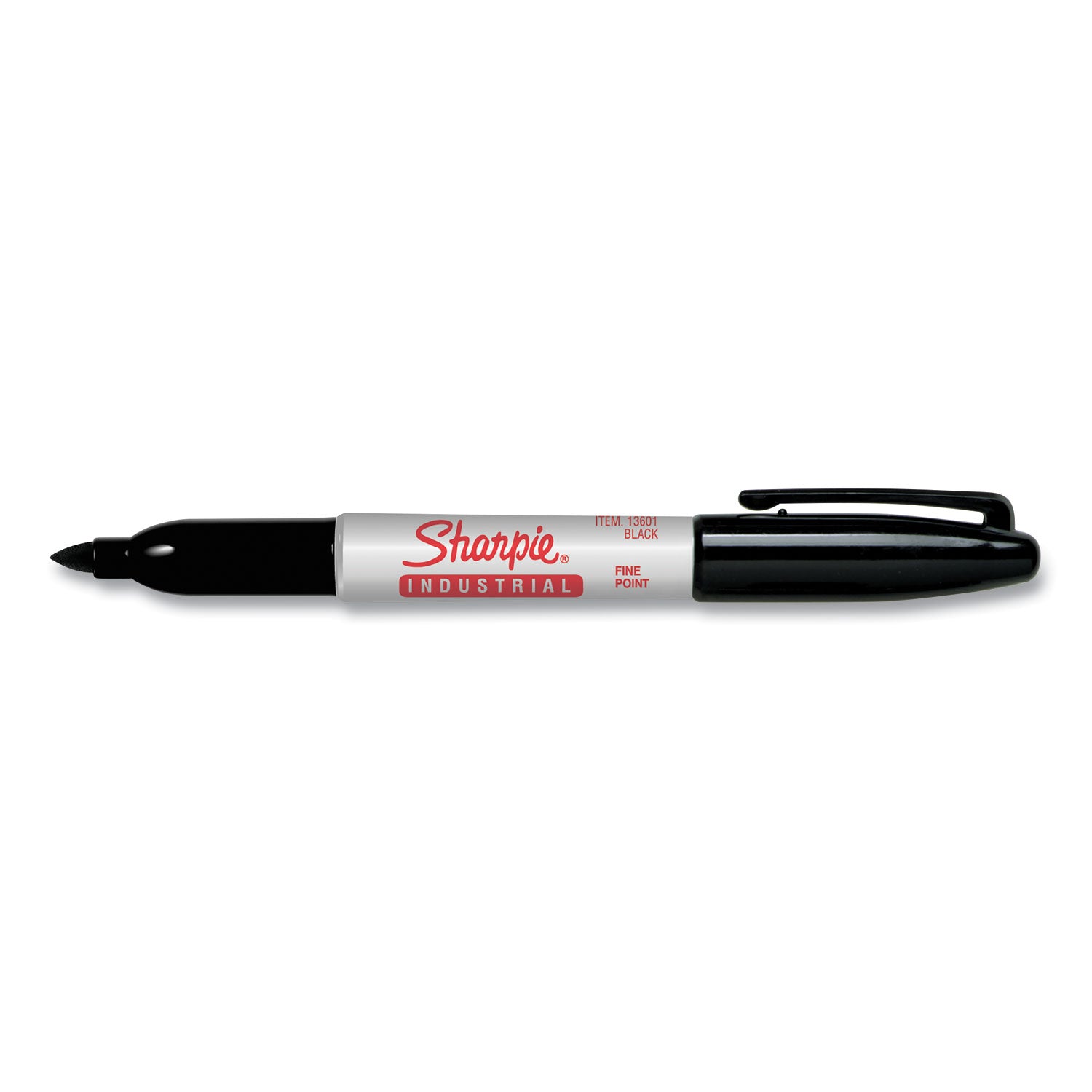 Sharpie® Industrial Permanent Marker, Fine Bullet Tip, Black, Dozen