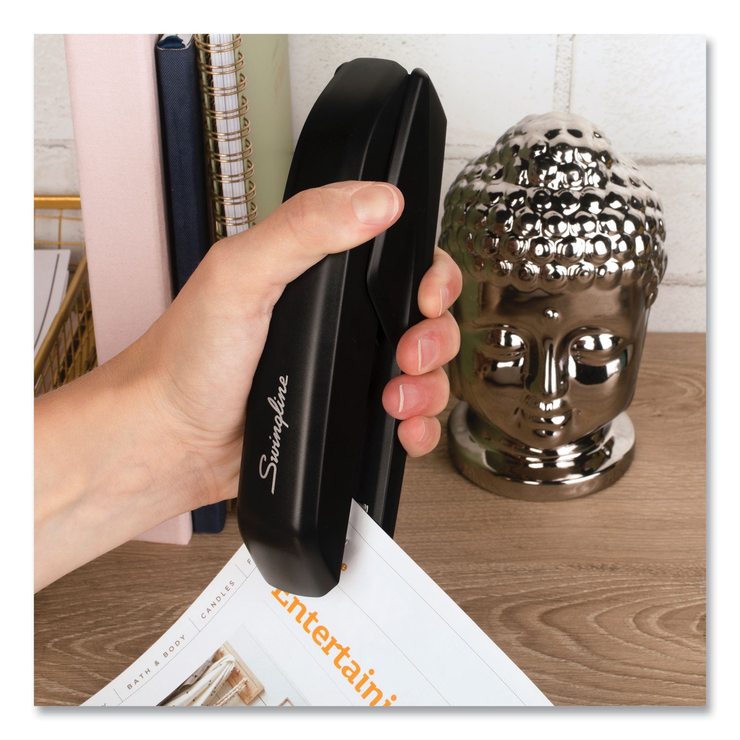 Swingline® Standard Full Strip Desk Stapler, 20-Sheet Capacity, Black