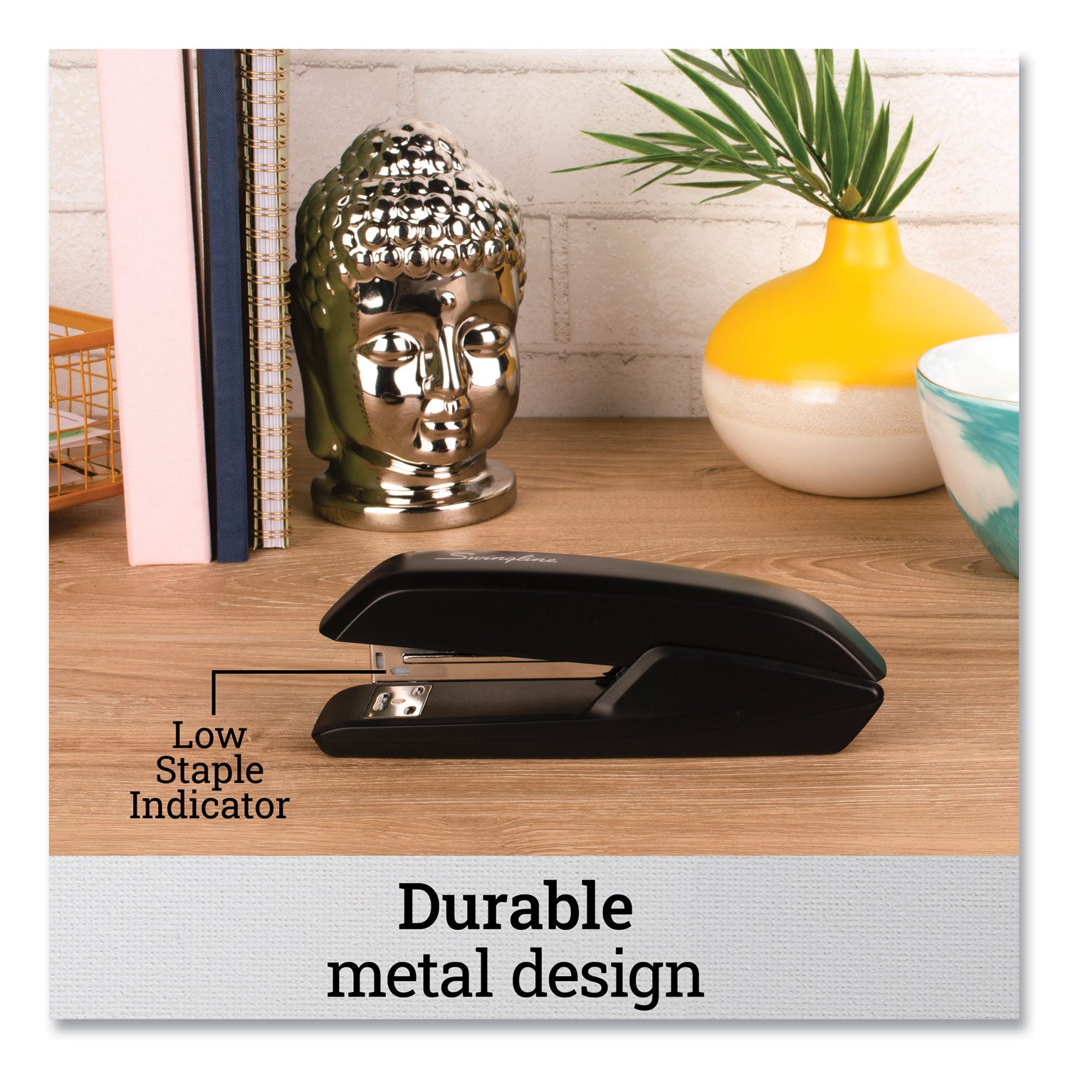 Swingline® Standard Full Strip Desk Stapler, 20-Sheet Capacity, Black