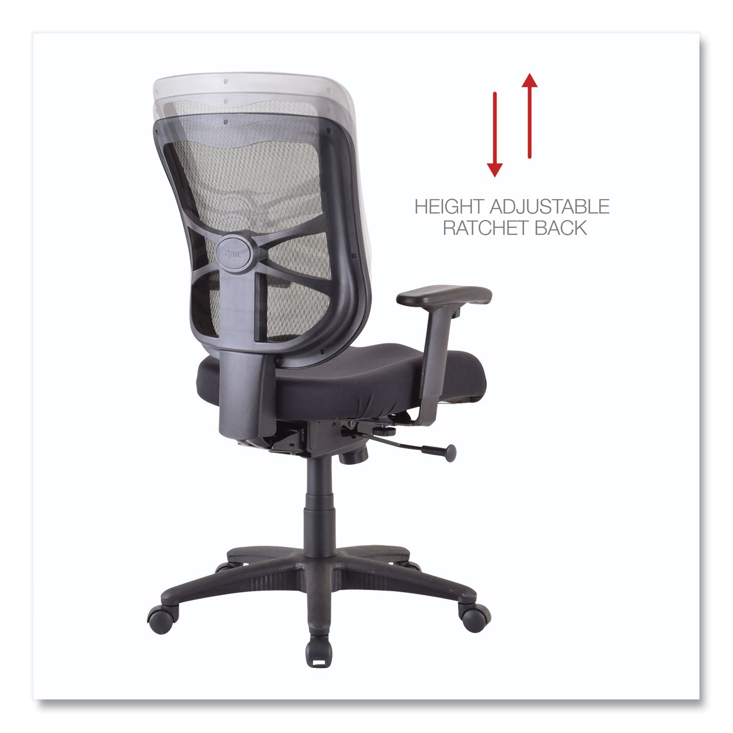 Alera® Alera Elusion Series Mesh Mid-Back Swivel/tilt Chair, Supports Up To 275 Lb, 17.9" To 21.8" Seat Height, Black