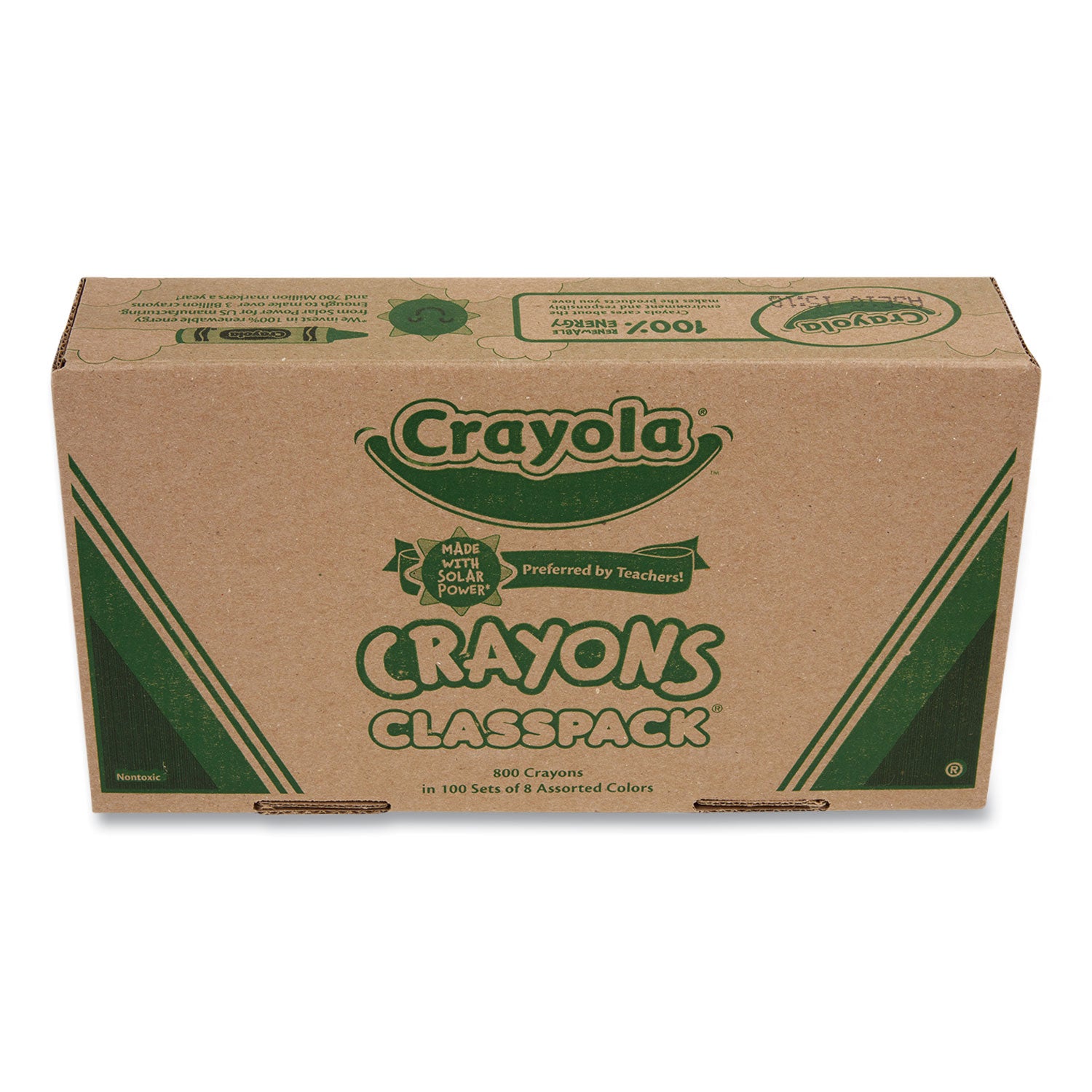 Crayola® Classpack Regular Crayons, 8 Colors, 800/box