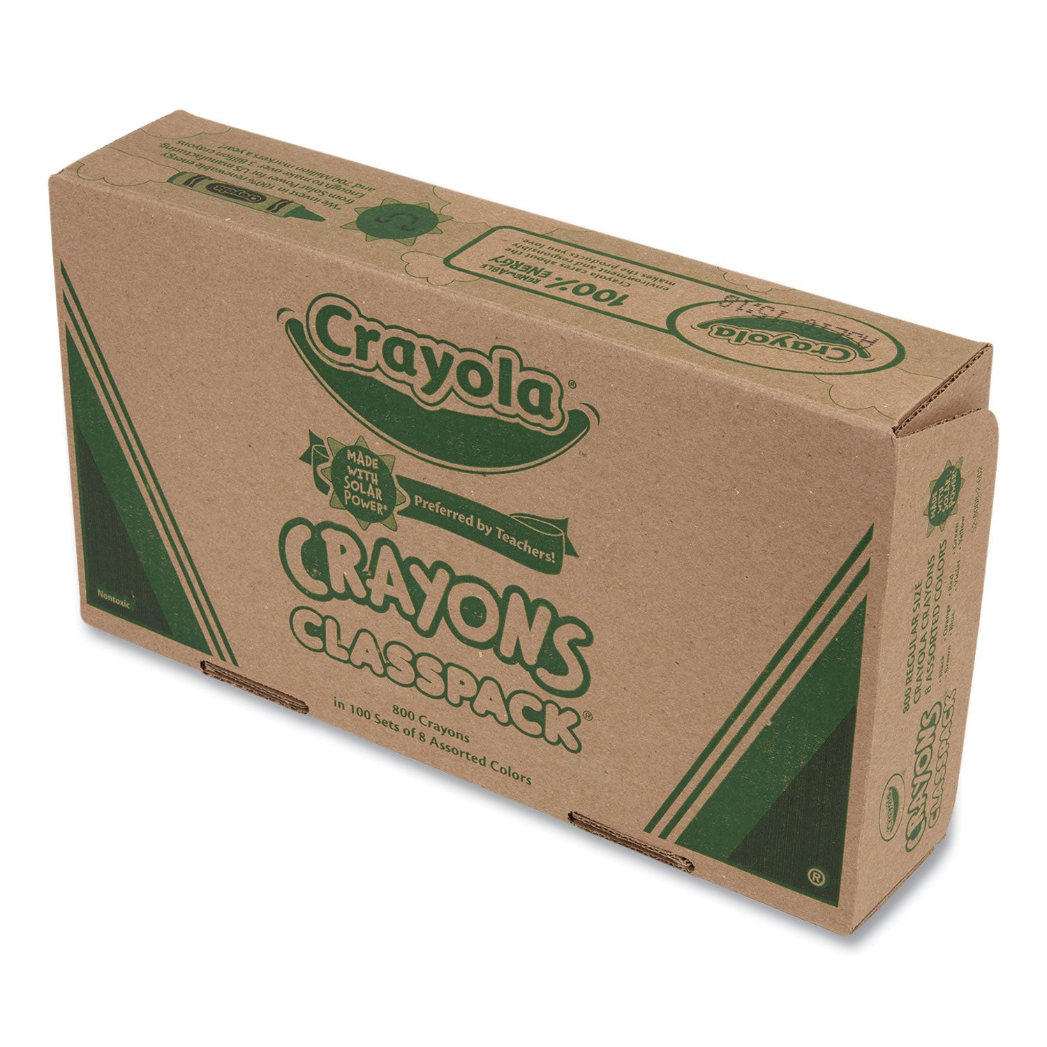 Crayola® Classpack Regular Crayons, 8 Colors, 800/box