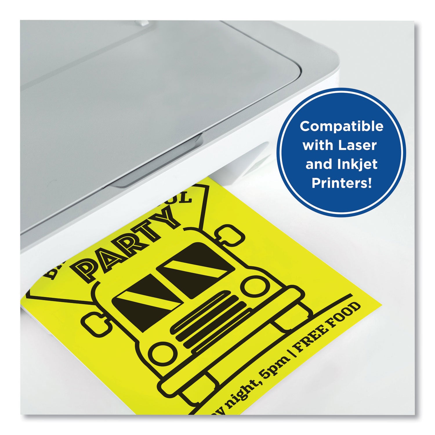 PrintWorks® Professional Color Paper, 24 lb Text Weight, 8.5 x 11, Lemon Yellow, 500/Ream