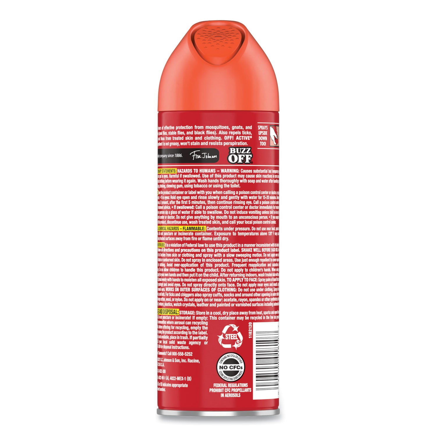 OFF!® ACTIVE Insect Repellent, 6 oz Aerosol Spray, 12/Carton