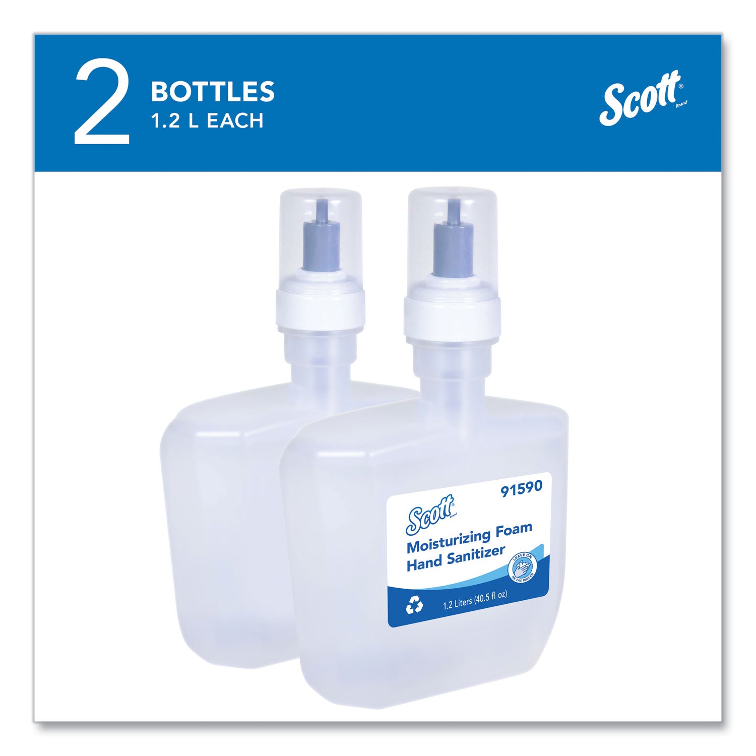 Scott® Pro Moisturizing Foam Hand Sanitizer, 1,200 Ml Cassette, Fruity Cucumber Scent, 2/carton