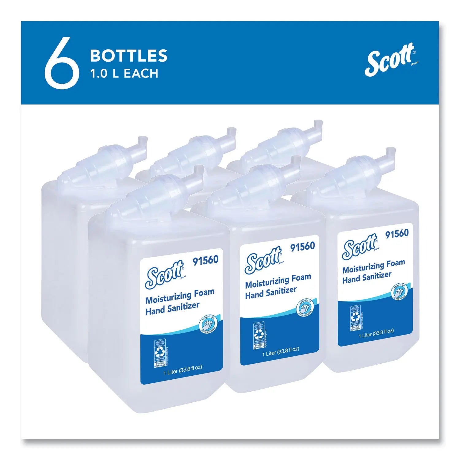 Pro Moisturizing Foam Hand Sanitizer, 1,000 mL Refill, Fruity Cucumber Scent, 6/Carton Scott® Flipcost