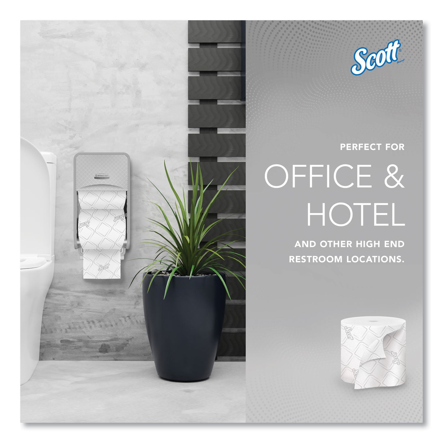 Scott® Pro Small Core High Capacity/SRB Bath Tissue, Septic Safe, 2-Ply, White, 1,100 Sheets/Roll, 36 Rolls/Carton