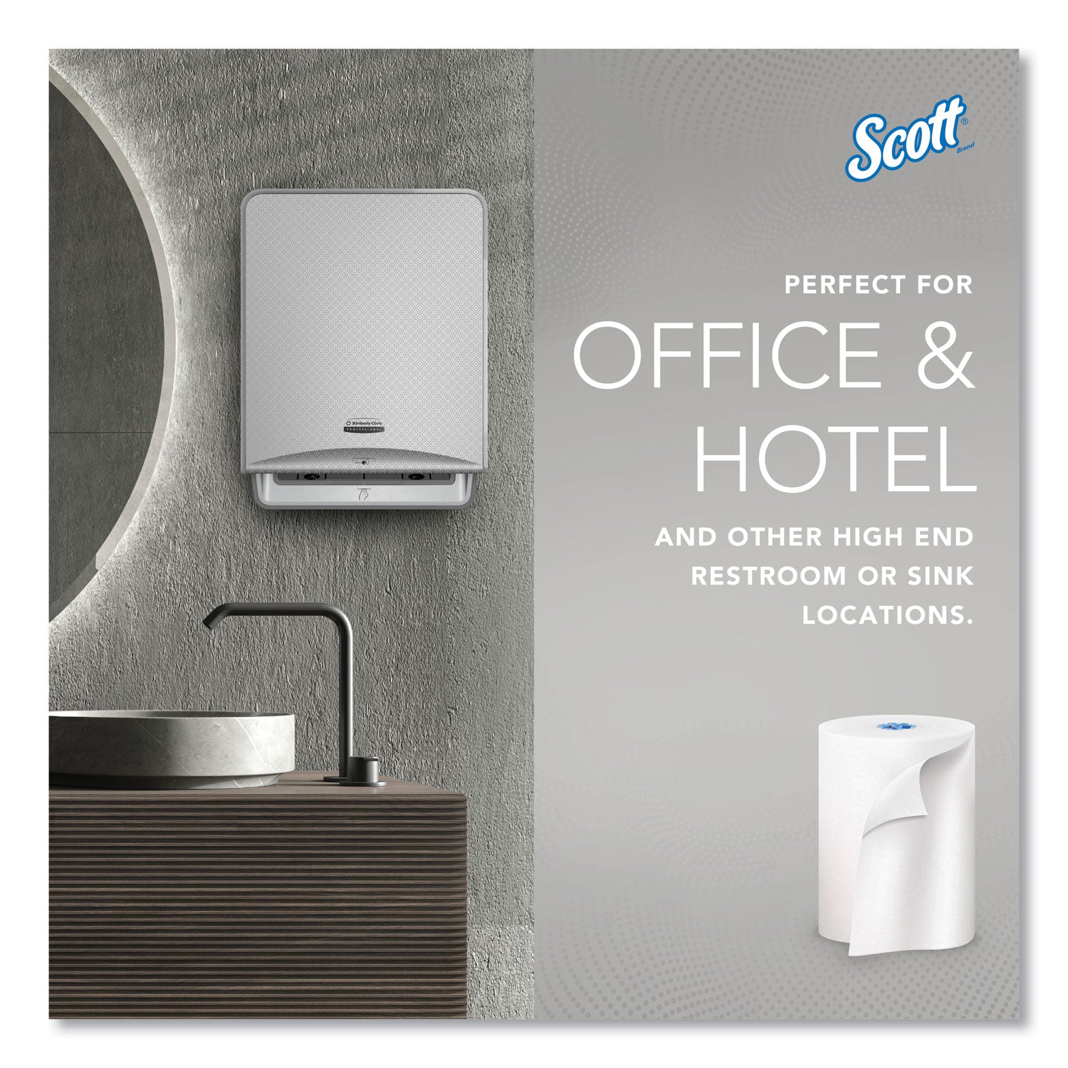 Scott® Pro Hard Roll Paper Towels with Absorbency Pockets, for Scott Pro Dispenser, Blue Core Only, 1-Ply, 7.5" x 900 ft, 6 Rolls/CT