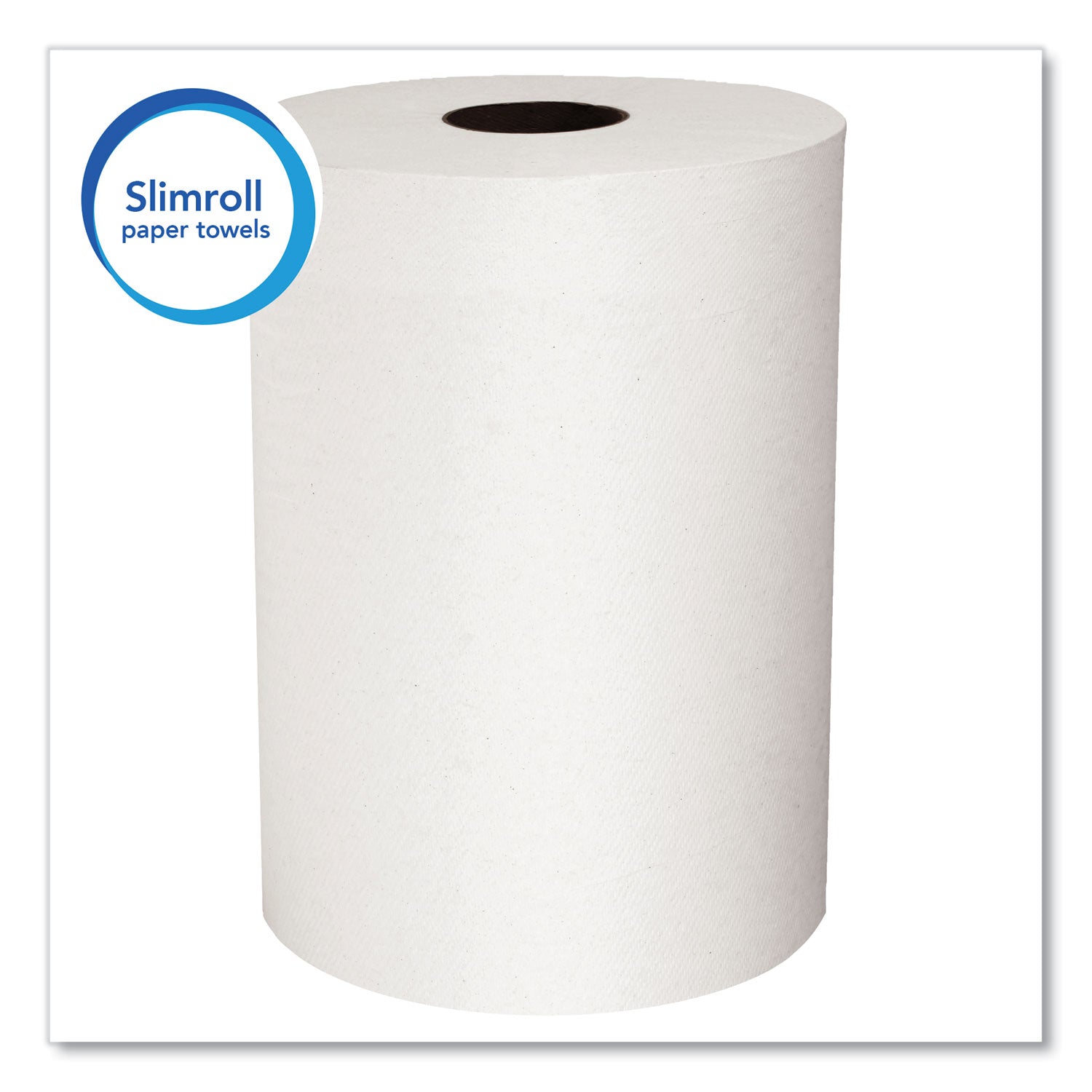 Scott® Slimroll Towels, Absorbency Pockets, 8" x 580 ft, White, 6 Rolls/Carton