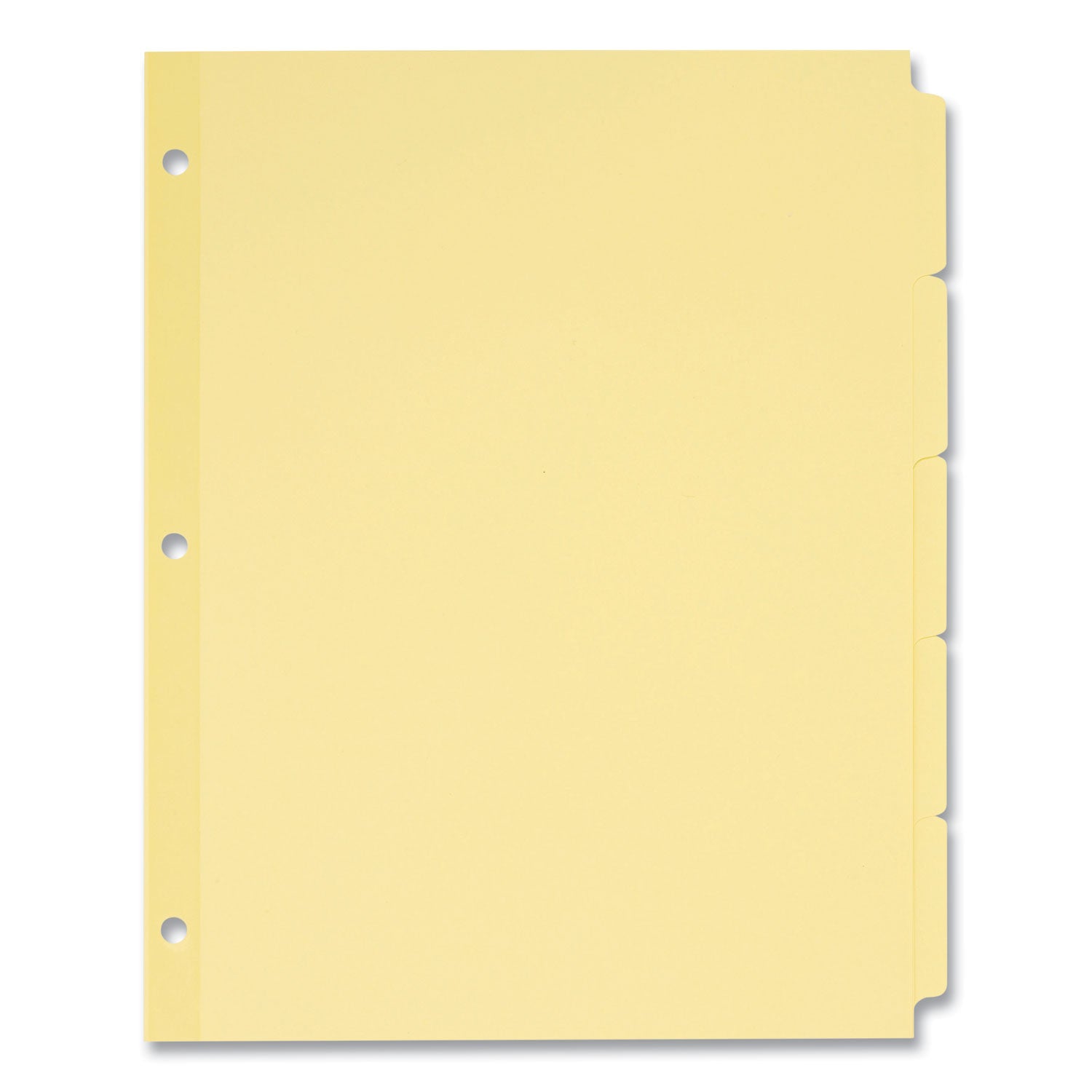 Write and Erase Plain-Tab Paper Dividers, 5-Tab, 11 x 8.5, Buff, 36 Sets