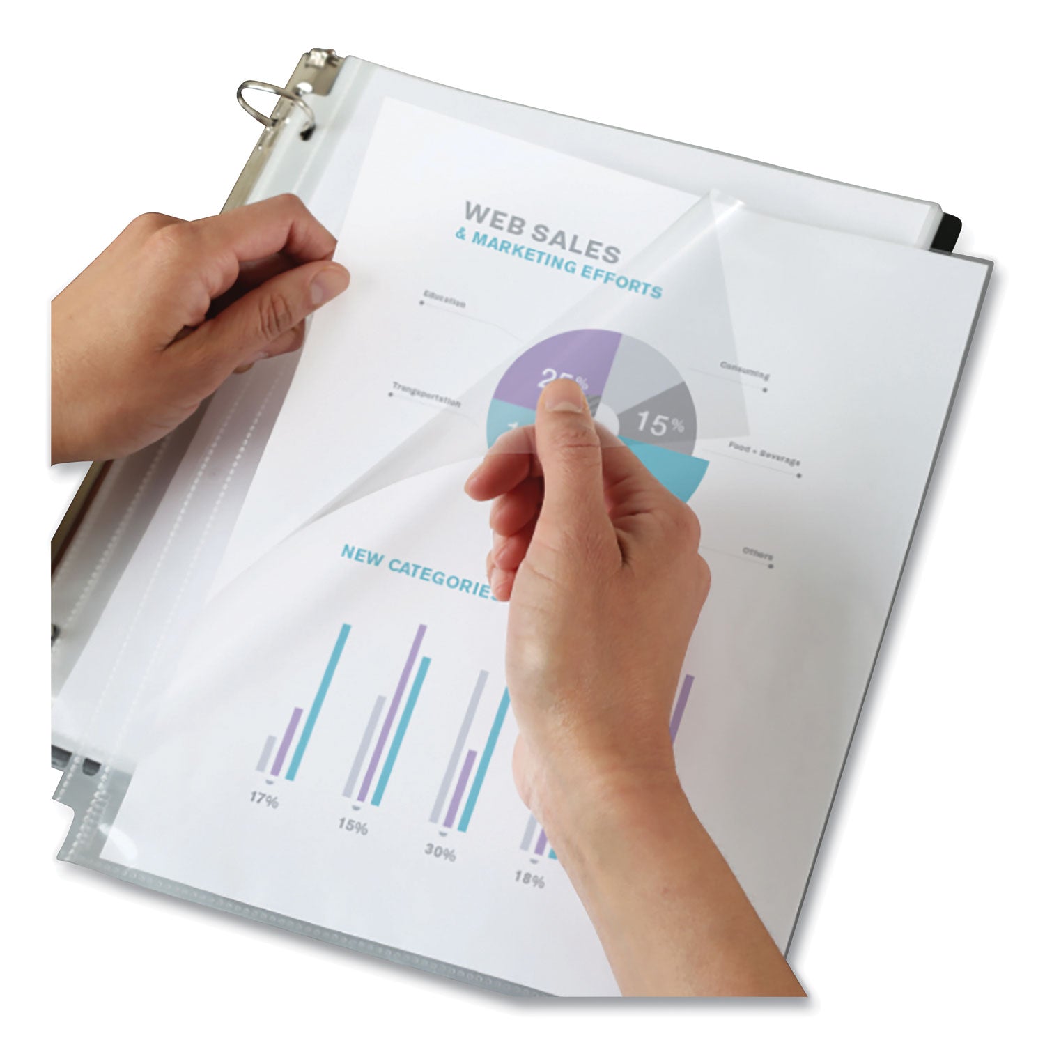 Avery® Quick Top And Side Loading Sheet Protectors, Letter, Non-Glare, 50/box