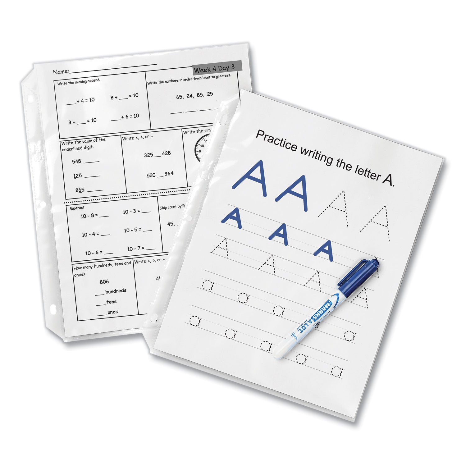 Avery® Quick Top And Side Loading Sheet Protectors, Letter, Non-Glare, 50/box