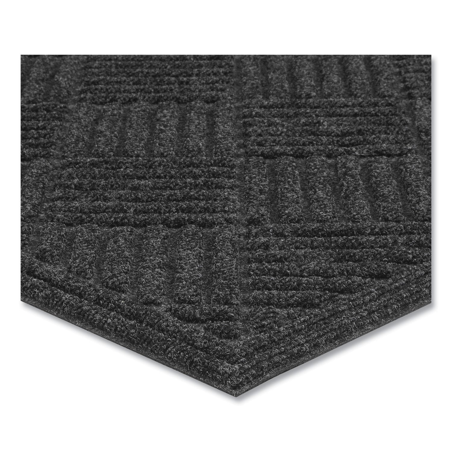 Apache Mills® Ecomat Crosshatch Entry Mat, 36 x 60, Charcoal