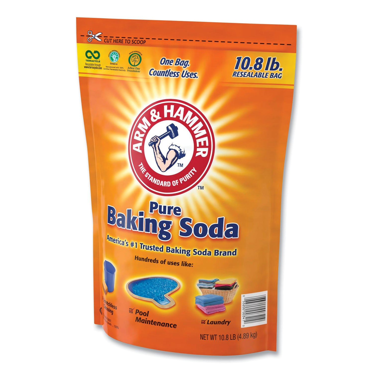 Arm & Hammer™ Baking Soda, 10.8 lb Bag, 4/Carton