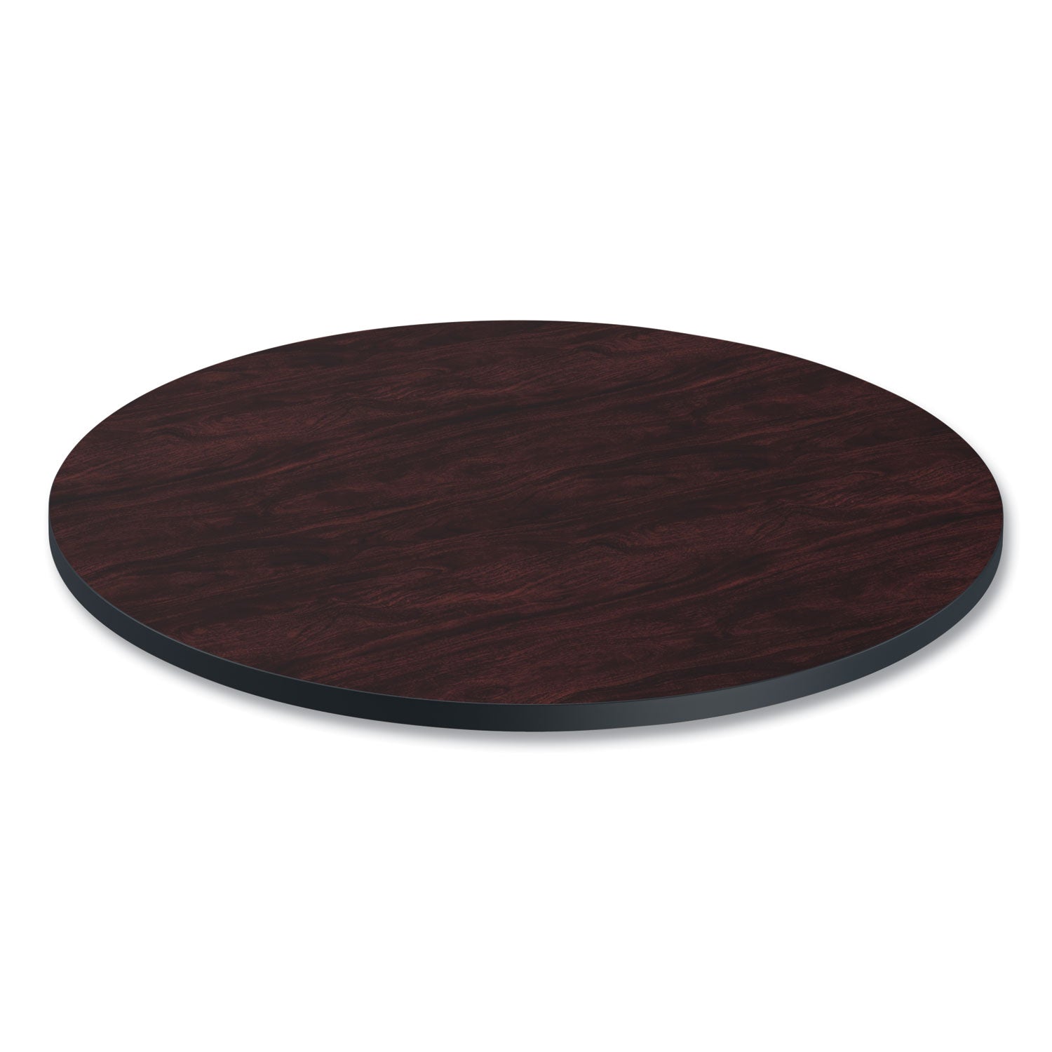 Alera® Reversible Laminate Table Top, Round, 35.5" Diameter, Medium Cherry/Mahogany