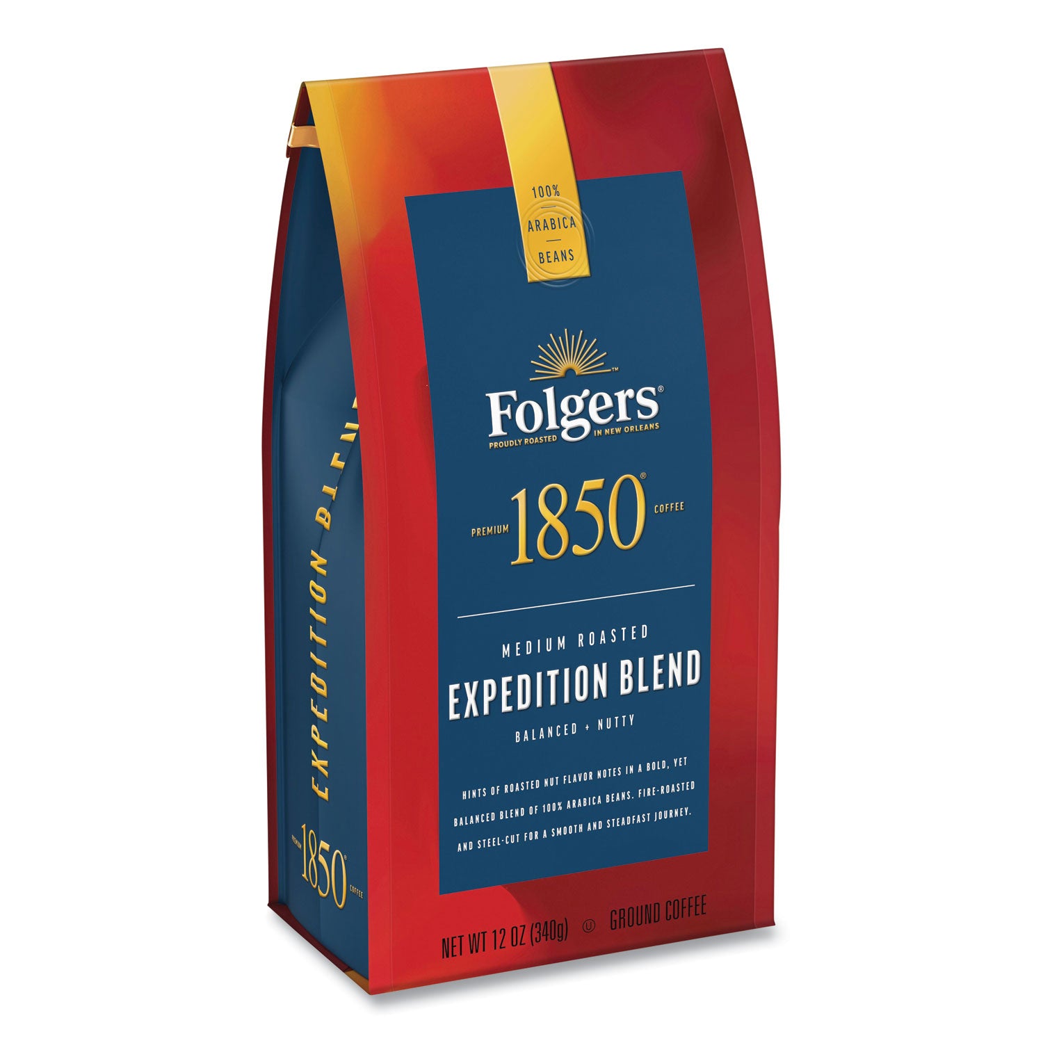 1850 Coffee, Expedition Blend, Medium Roast, Ground, 12 oz Bag