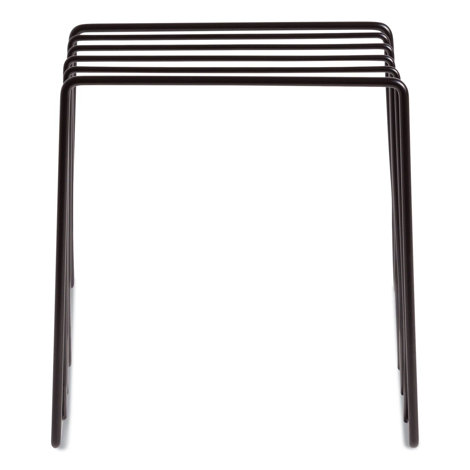 U Brands Vena Wire Letter Sorter, 5 Sections, Assorted Sizes, 3.94 x 5.24 x 6.1, Black