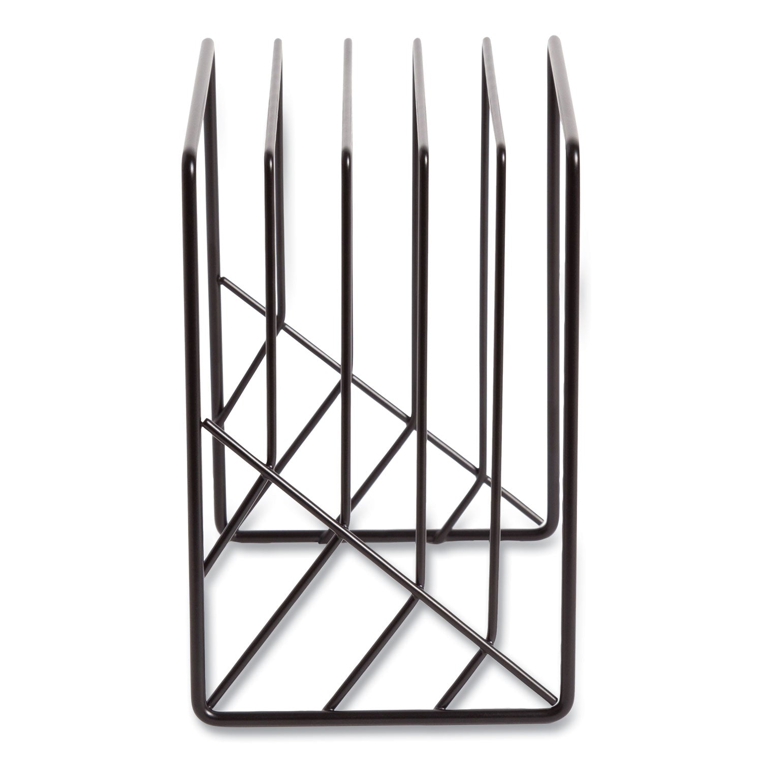 U Brands Vena Wire Letter Sorter, 5 Sections, Assorted Sizes, 3.94 x 5.24 x 6.1, Black