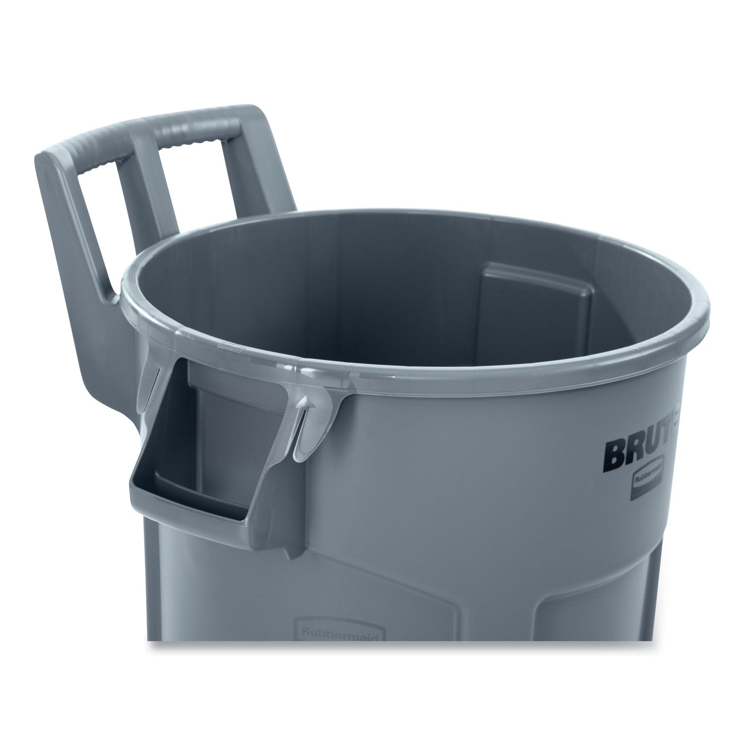Rubbermaid® Commercial Vented Wheeled BRUTE Container, 32 gal, Plastic, Gray