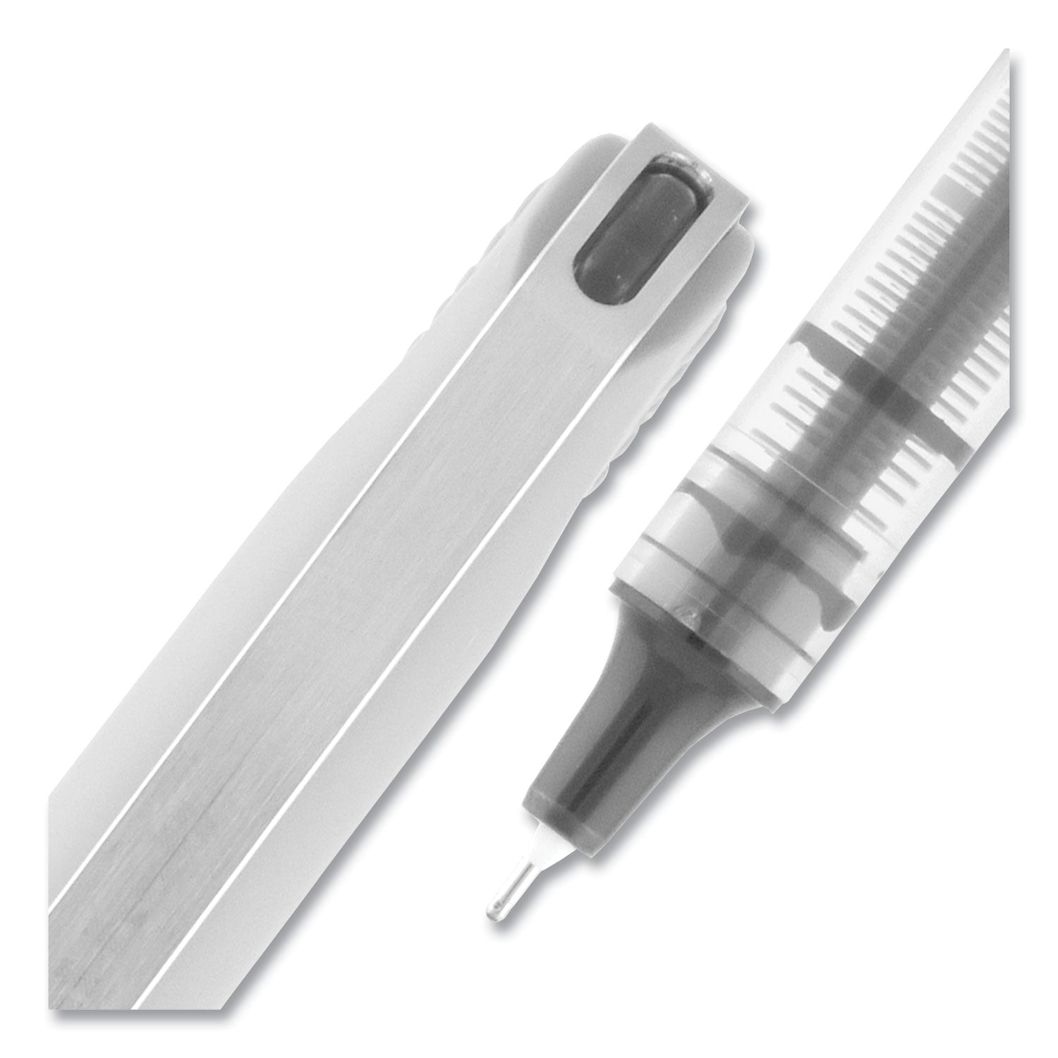 uniball® VISION Needle Rollerball Pen, Stick, Fine 0.7 mm, Assorted Ink and Barrel Colors, 8/Pack