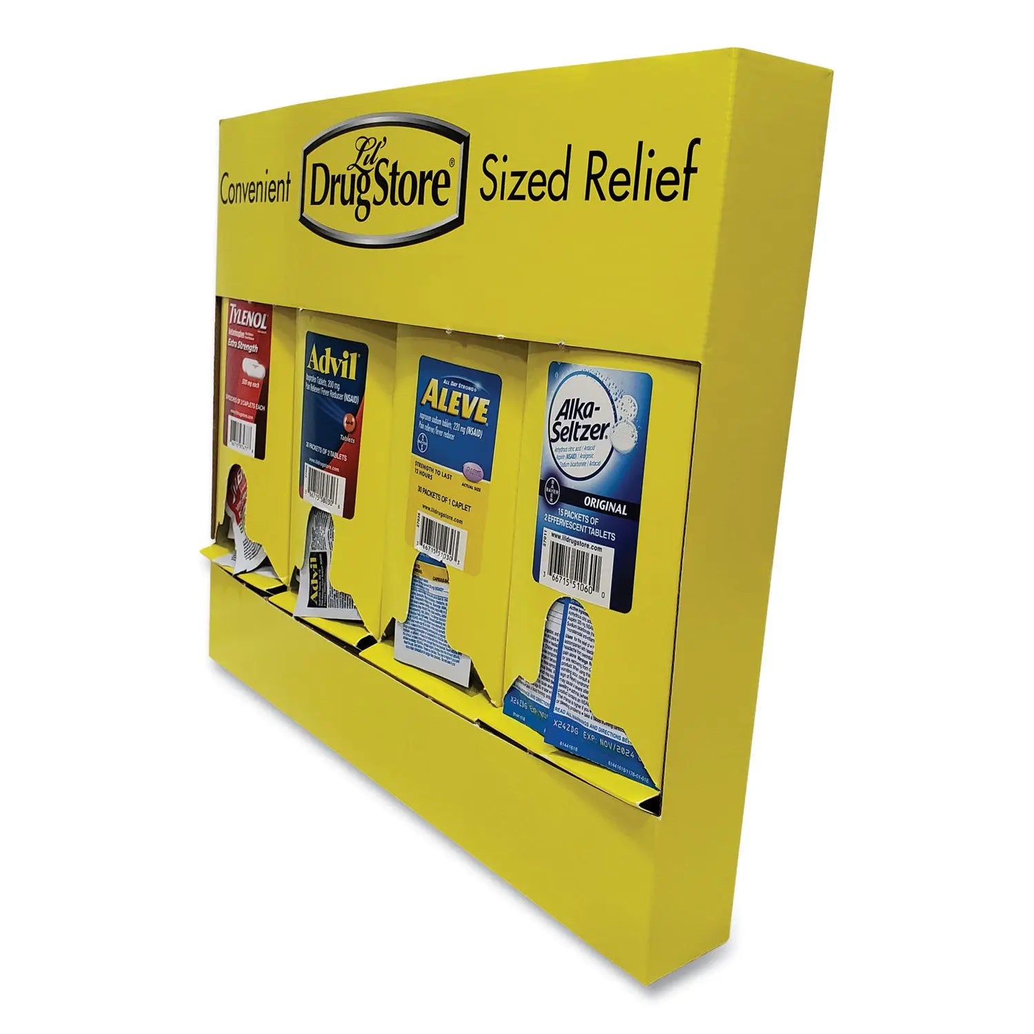 Single-Dose Medicine Dispenser, 105-Pieces, Plastic Case, Yellow Lil' Drugstore® Flipcost