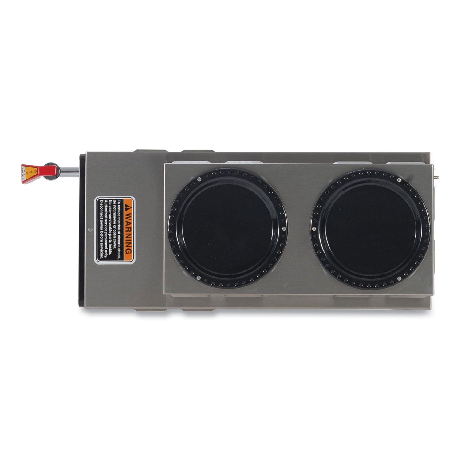 BUNN® AXIOM DV-3 12-Cup Dual-Voltage Coffee Brewer with 3 Warmers, Silver/Black