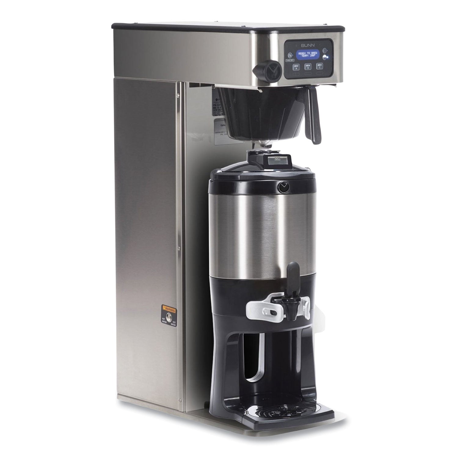 BUNN® ICB Infusion Series Coffee Brewer, 38 Cups, Silver/Black
