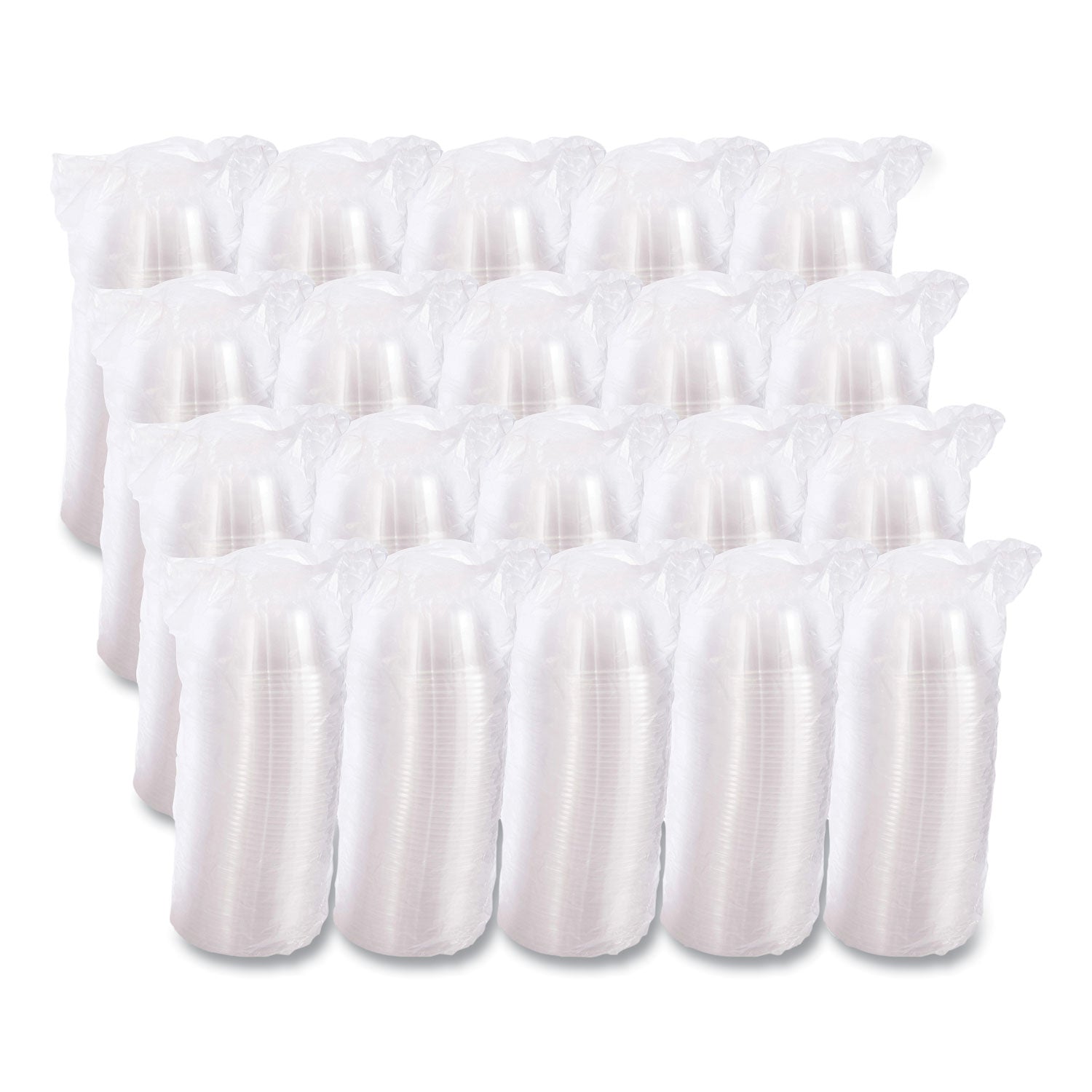 Dart® D-T Sundae/Cold Cup Lids, Fits 5 oz to 32 oz Cold Cups, Plastic, Clear, 50/Pack, 20 Packs/Carton