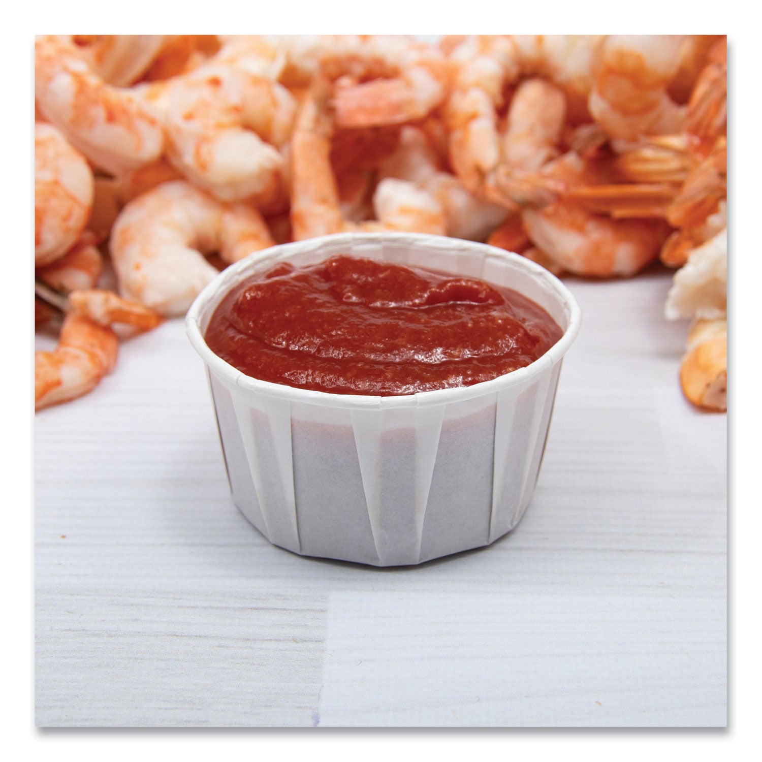 SOLO® Paper Portion Cups, 3.25 oz, White, 250/Bag, 20 Bags/Carton