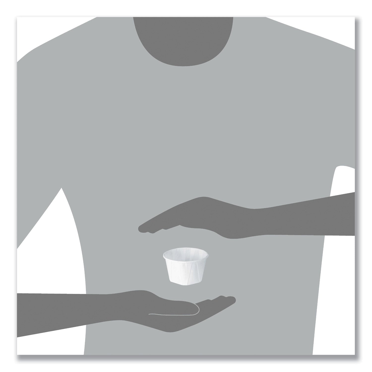 SOLO® Paper Portion Cups, 3.25 oz, White, 250/Bag, 20 Bags/Carton