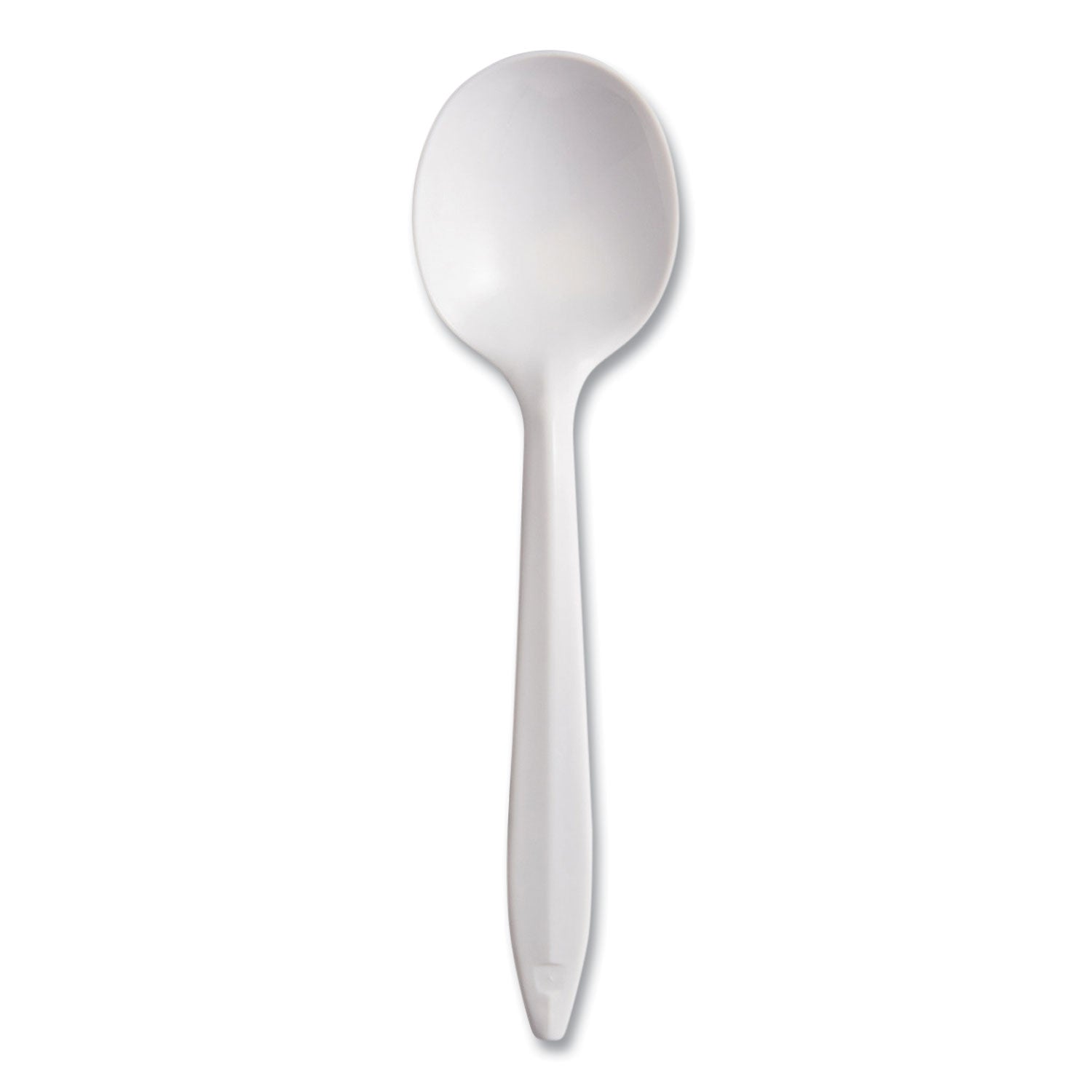 Dart® Style Setter Mediumweight Plastic Utensils, Soup Spoon, White, 1,000/Carton