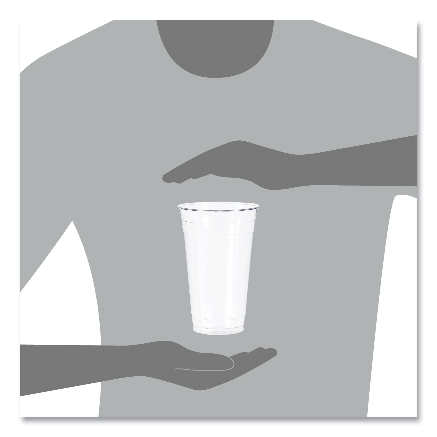 Dart® Ultra Clear PET Cold Cups, 24 oz, Plastic, Clear, 50/Sleeve, 12 Sleeves/Carton