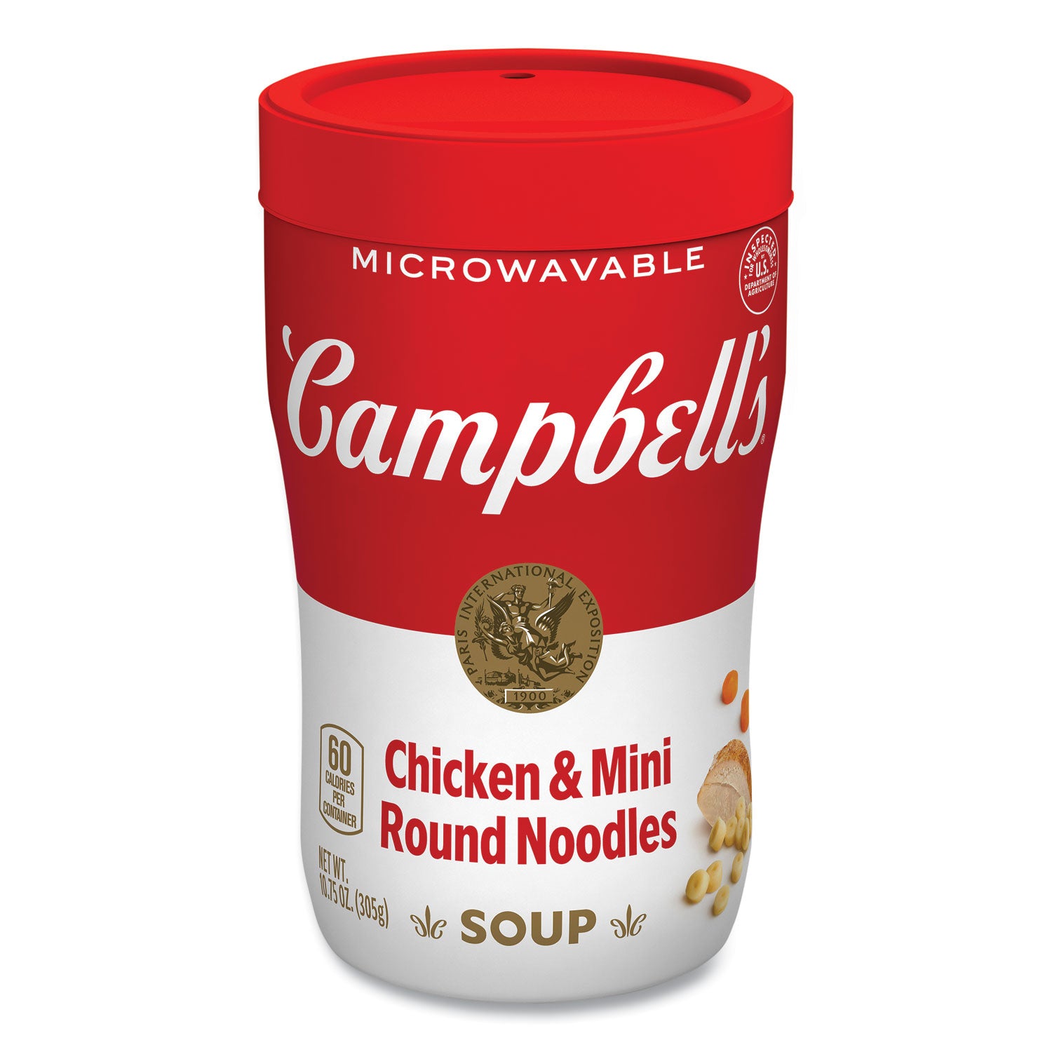 Campbell's® Soup On The Go Chicken with Mini Noodles, 10.75 oz Cup, 8/Carton