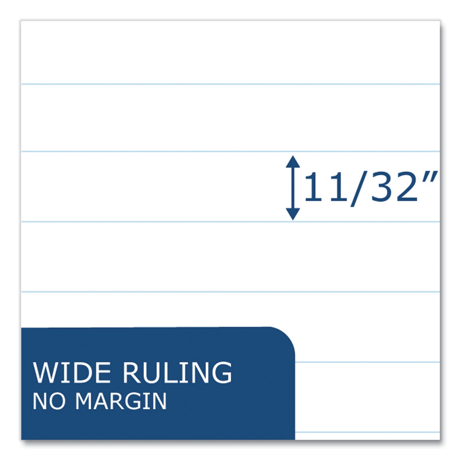 Roaring Spring® Writing Tablet, Wide/Legal Rule, 100 White 6 x 9 Sheets, 48/Carton