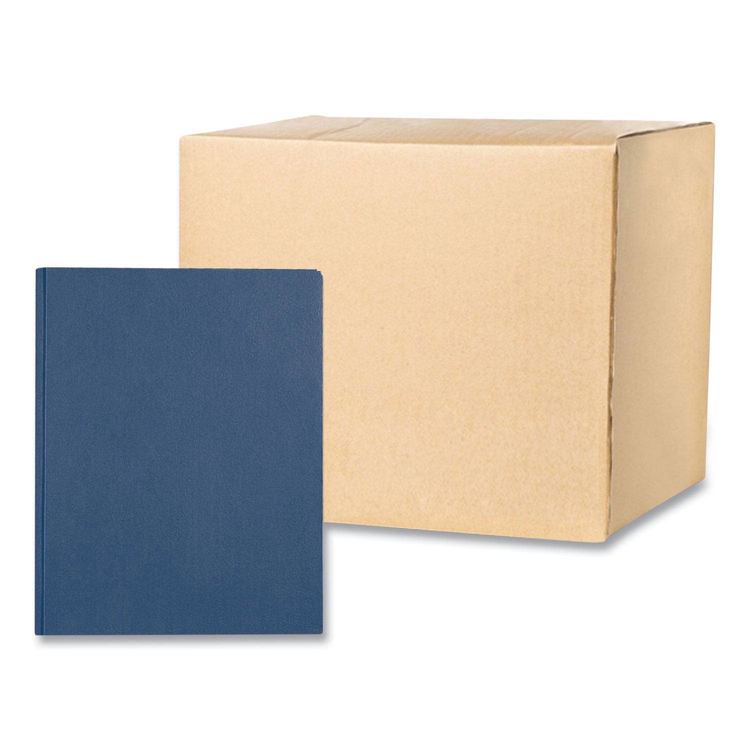 Roaring Spring® Pocket Folder with 3 Fasteners, 0.5" Capacity, 11 x 8.5, Dark Blue, 25/Box, 10 Boxes/Carton