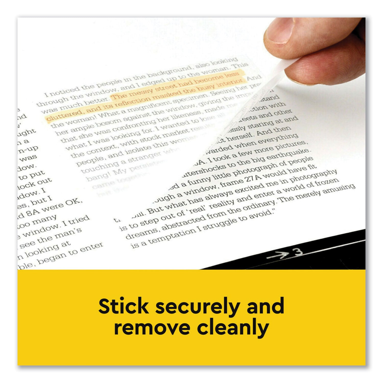 Post-it® Transparent Notes, Unruled, 3" x 3", Transparent, 36 Sheets/Pad, 10 Pads/Pack