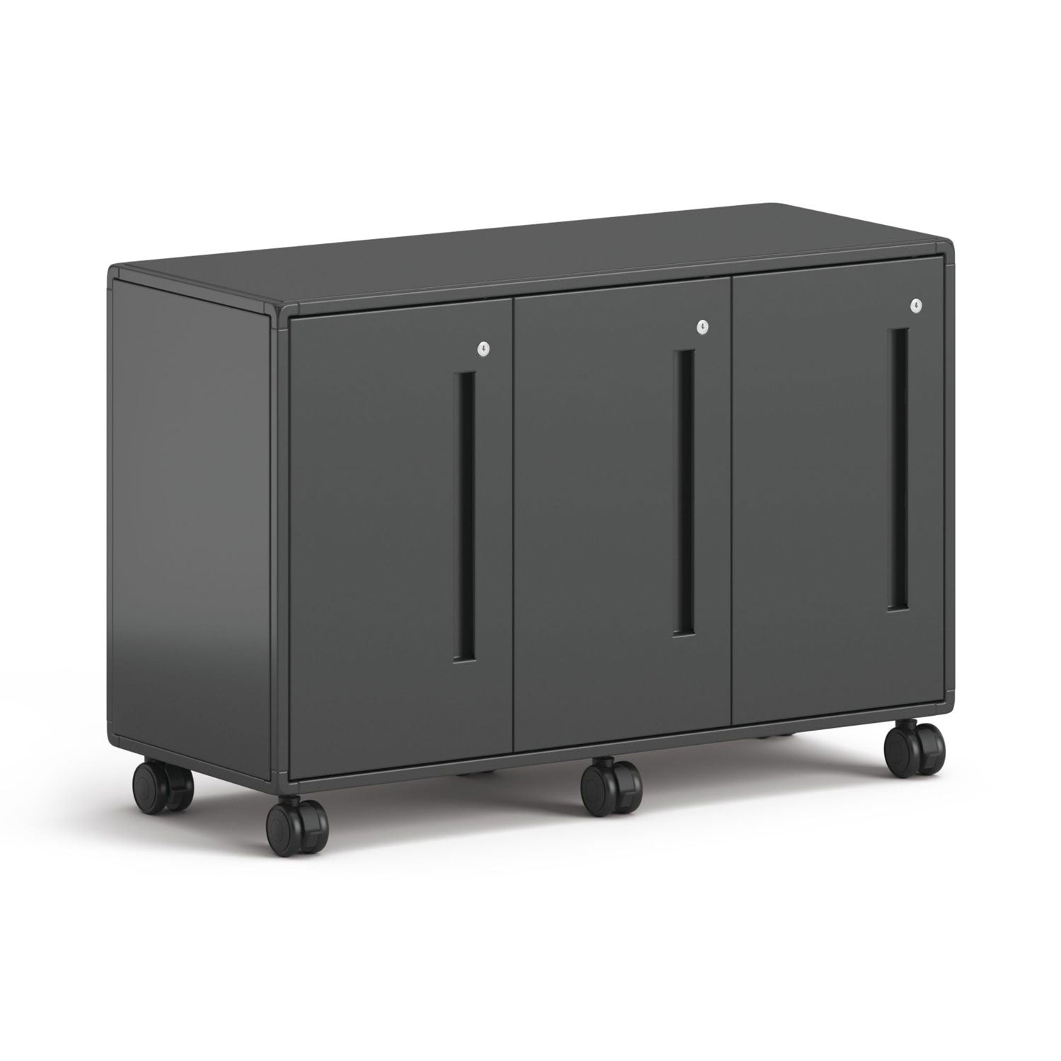 HON® Class-ifi Tote Storage Cabinet, Three-Wide, 46.63" x 18.75" x 31.38", Charcoal Gray