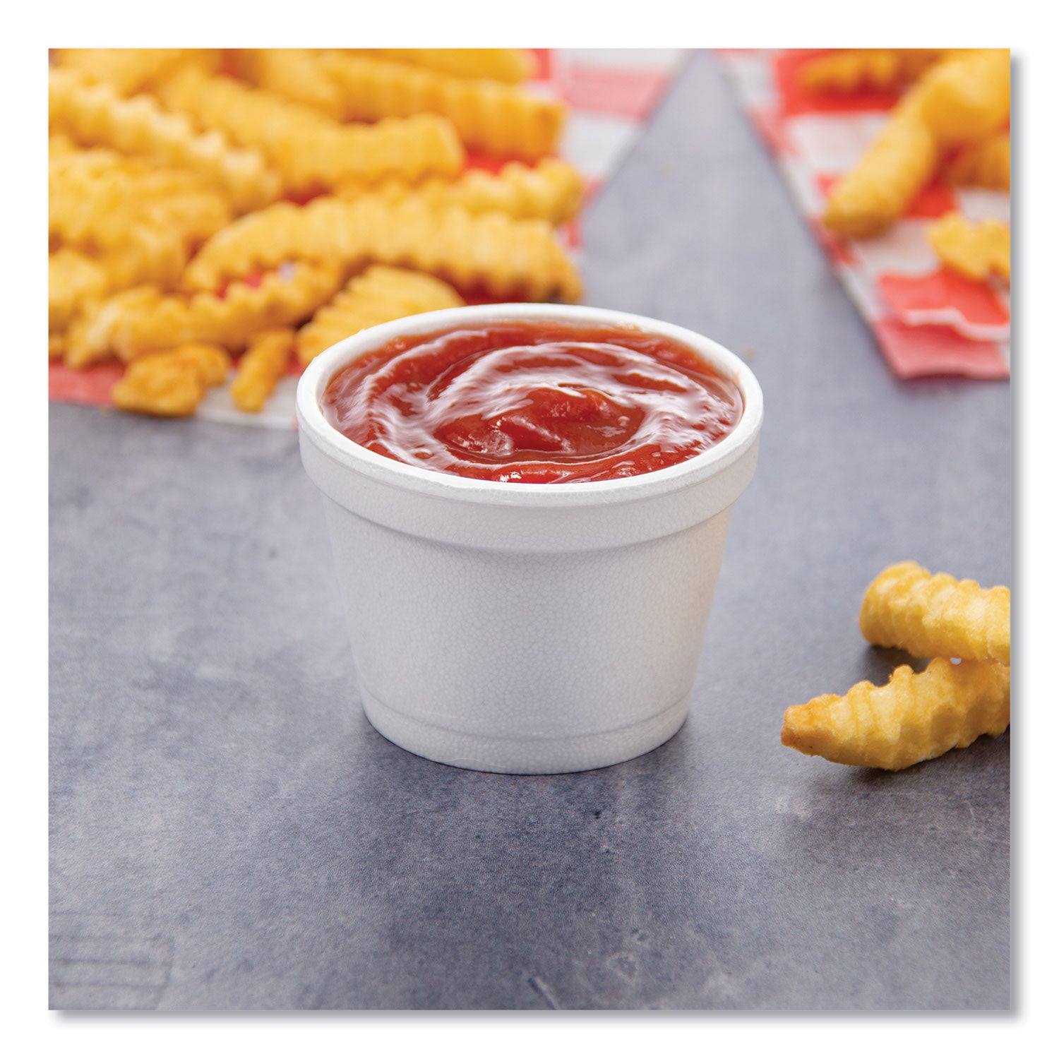 Dart® Bowl Containers, 4 oz, White, Foam, 1,000/Carton