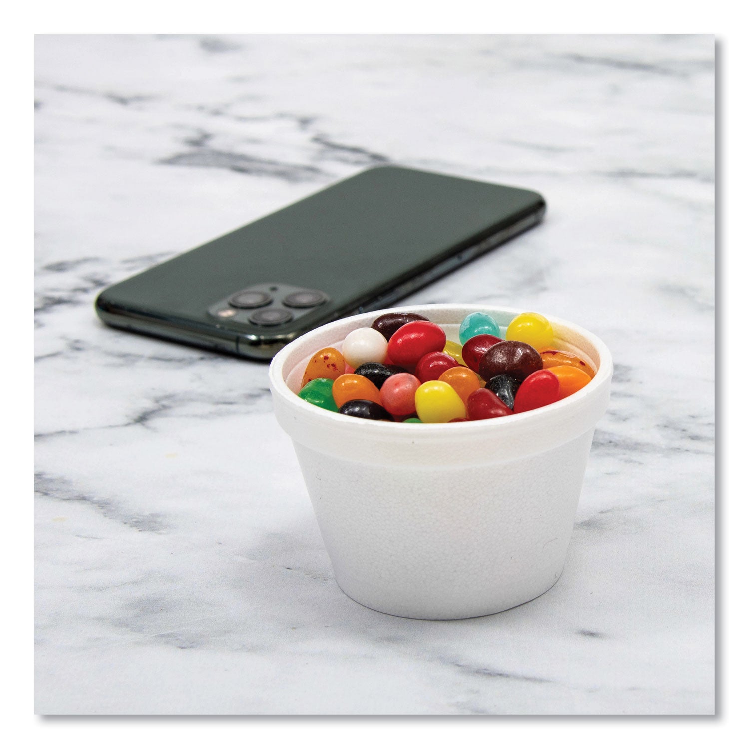 Dart® Bowl Containers, 4 oz, White, Foam, 1,000/Carton