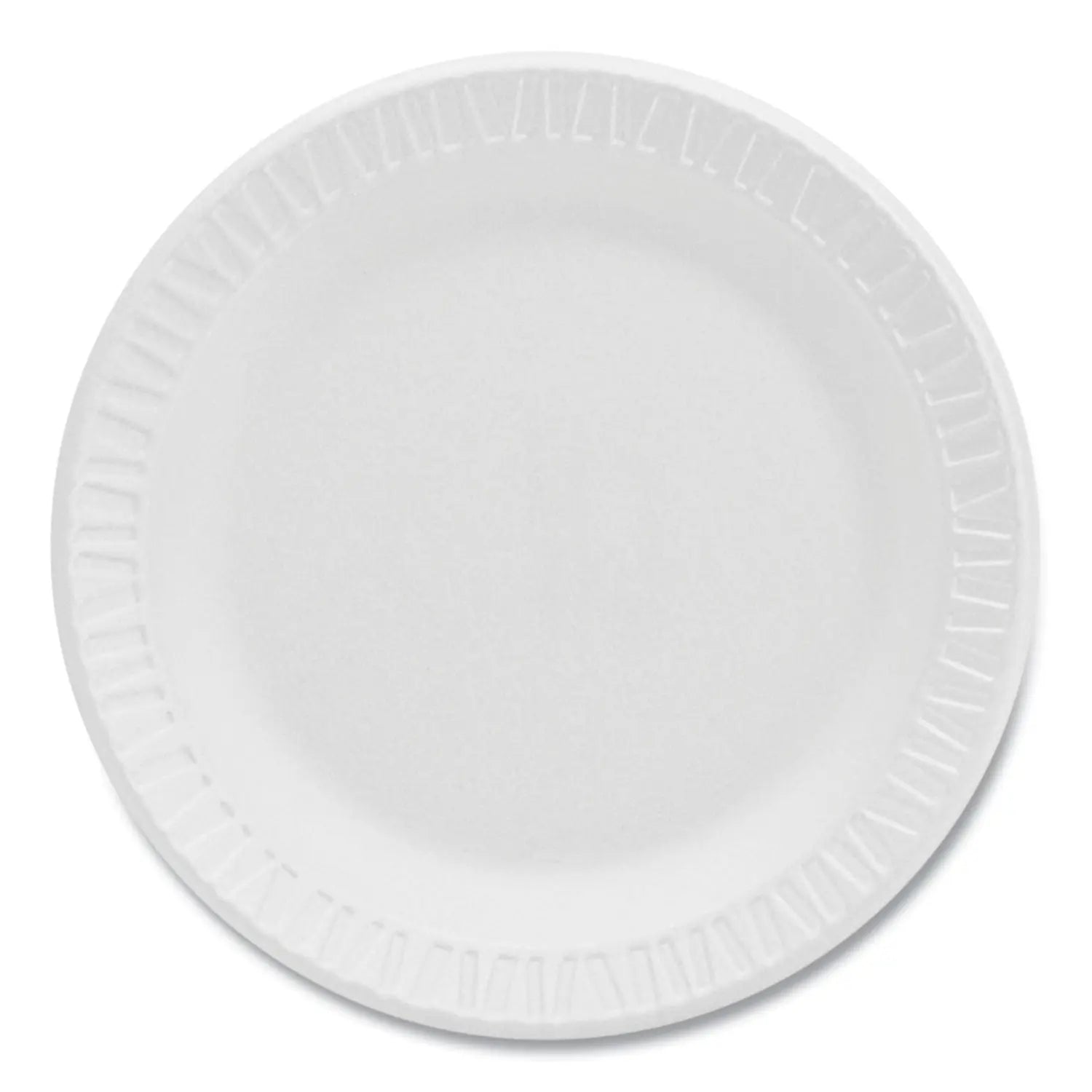 Concorde Foam Plate, 6" dia, White, 1,000/Carton