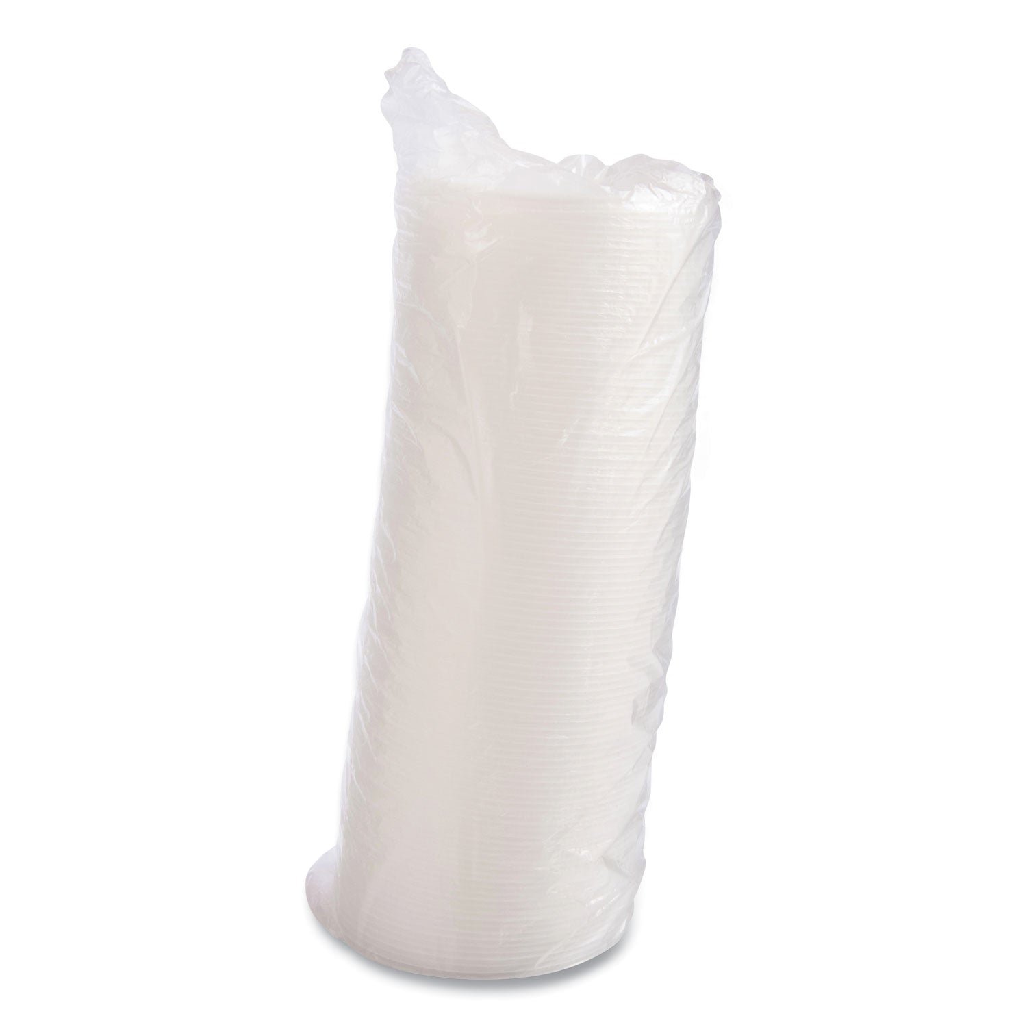 Dart® Plastic Lids for Foam Containers, Flat, Vented, Fits 24 oz to 32 oz, Translucent, 100/Pack, 5 Packs/Carton