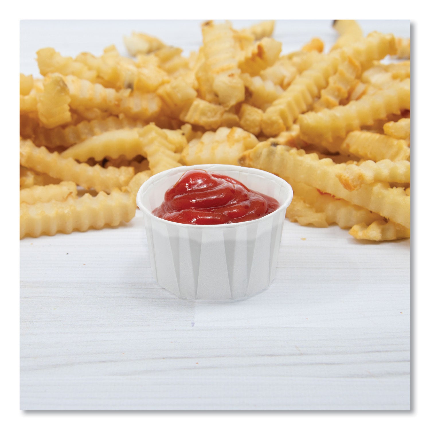 SOLO® Paper Portion Cups, 2 oz, White, 250/Bag, 20 Bags/Carton