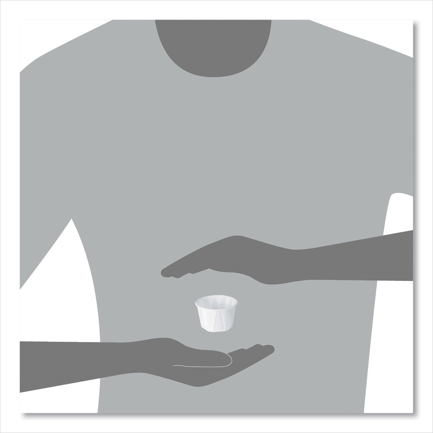 SOLO® Paper Portion Cups, 2 oz, White, 250/Bag, 20 Bags/Carton