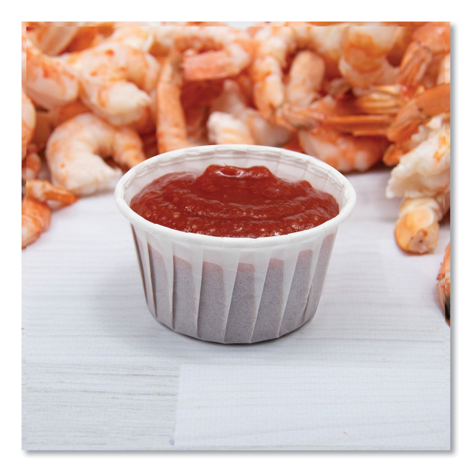 SOLO® Paper Portion Cups, 4 oz, White, 250/Bag, 20 Bags/Carton