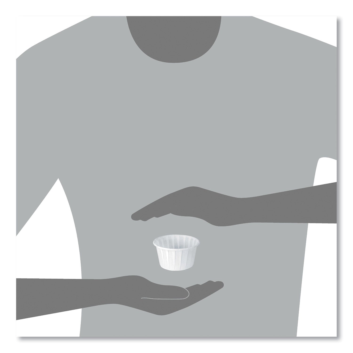 SOLO® Paper Portion Cups, 4 oz, White, 250/Bag, 20 Bags/Carton