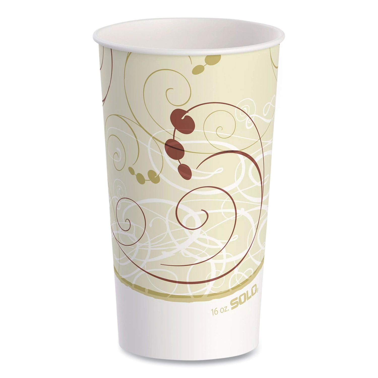 Double Sided Poly (DSP) Paper Cold Cups, 16 oz, Beige/White, 50/Sleeve, 20 Sleeves/Carton
