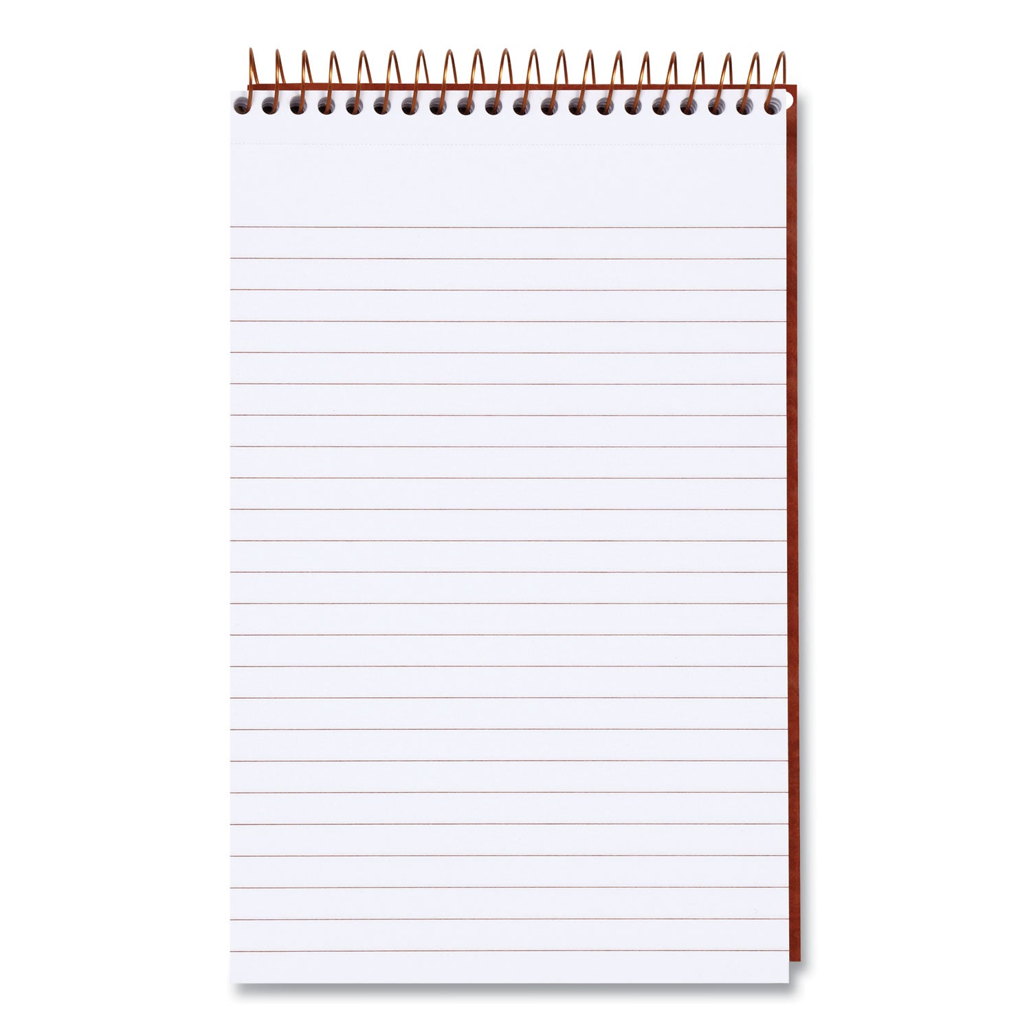 Ampad® Gold Fibre Retro Wirebound Writing Pads, Medium/College Rule, Red Cover, 80 White 5 x 8 Sheets